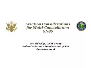 Aviation Considerations for Multi-Constellation GNSS