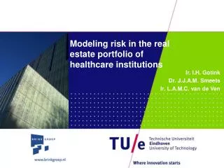 Modeling risk in the real estate portfolio of healthcare institutions