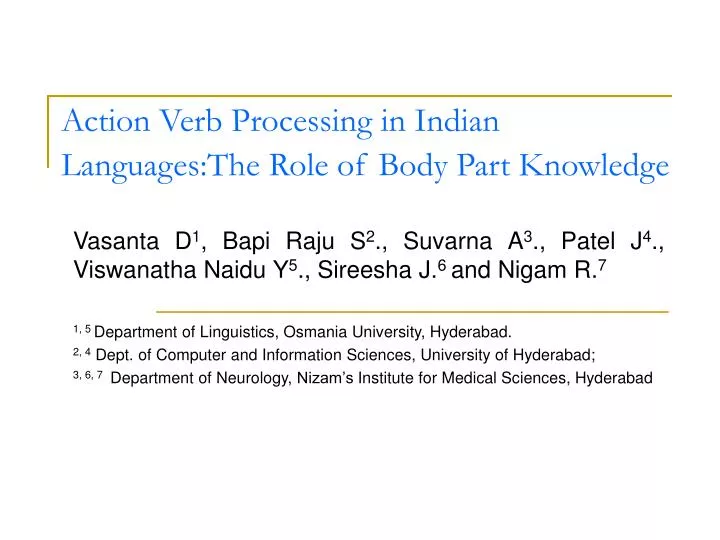 action verb processing in indian languages the role of body part knowledge