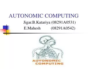 AUTONOMIC COMPUTING