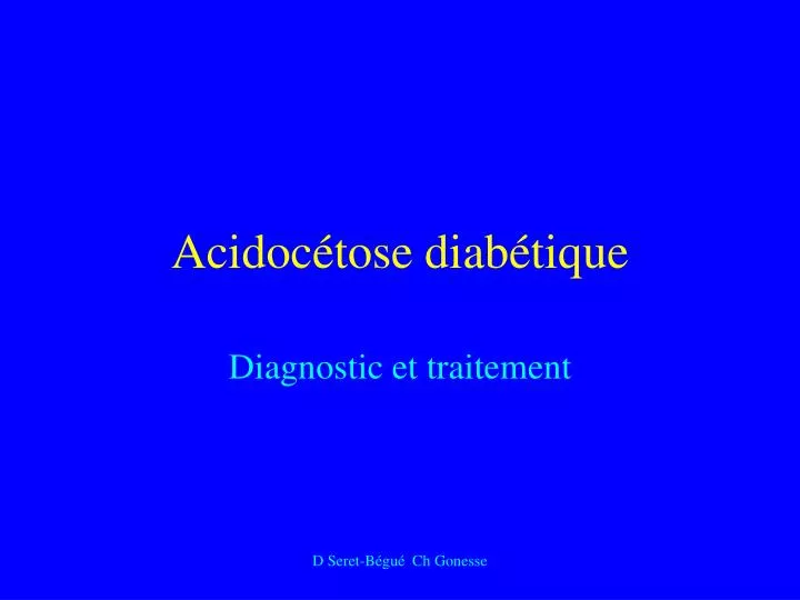 acidoc tose diab tique