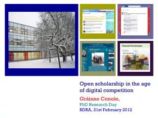 Open scholarship in the age of digital competition
