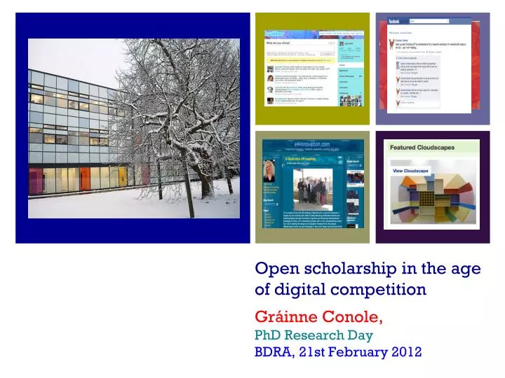 open scholarship in the age of digital competition
