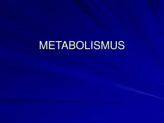 metabolismus