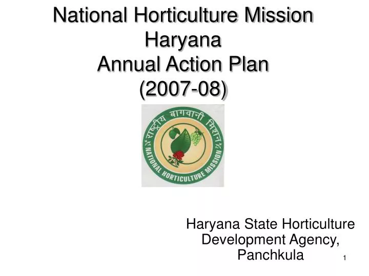 national horticulture mission haryana annual action plan 2007 08