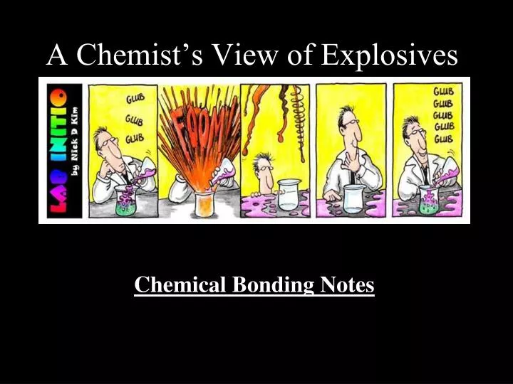 a chemist s view of explosives