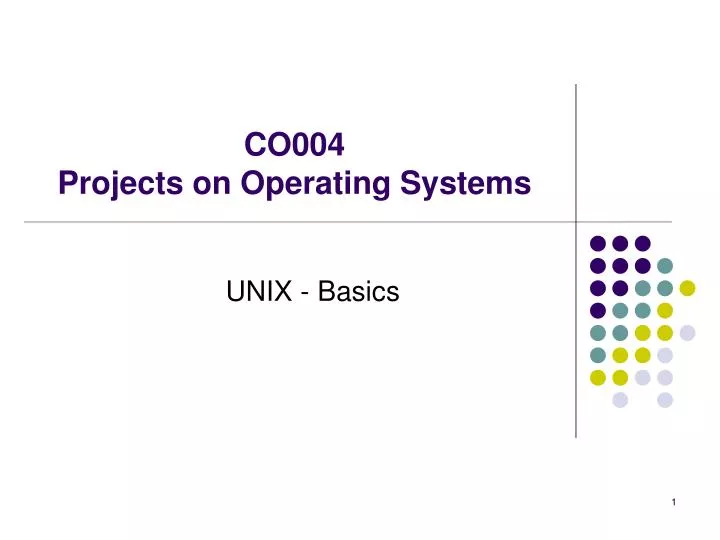 co004 projects on operating systems