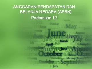 PPT - Anggaran Pendapatan Dan Belanja Negara (APBN) PowerPoint ...