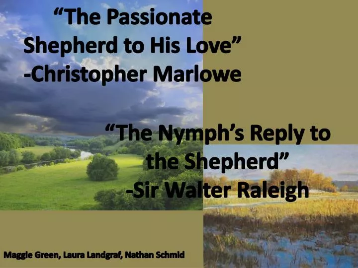 the nymph s reply to the shepherd sir walter raleigh