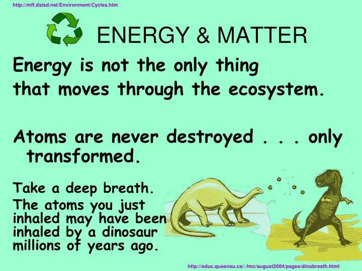 energy matter