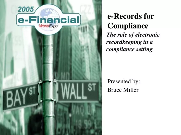 e records for compliance
