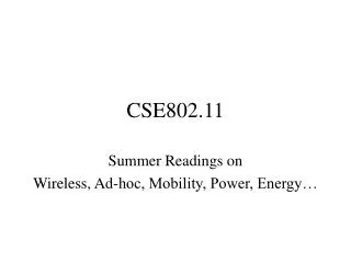 cse802 11