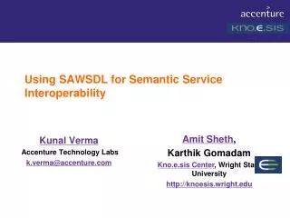 Using SAWSDL for Semantic Service Interoperability