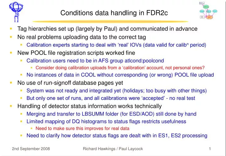 conditions data handling in fdr2c