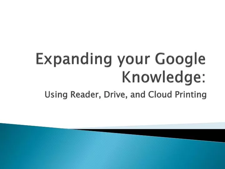 expanding your google knowledge