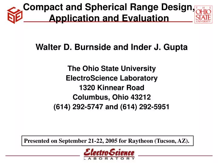 compact and spherical range design application and evaluation