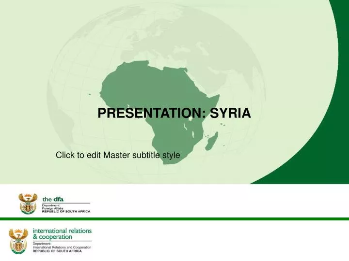 presentation syria