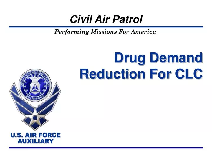 drug demand reduction for clc