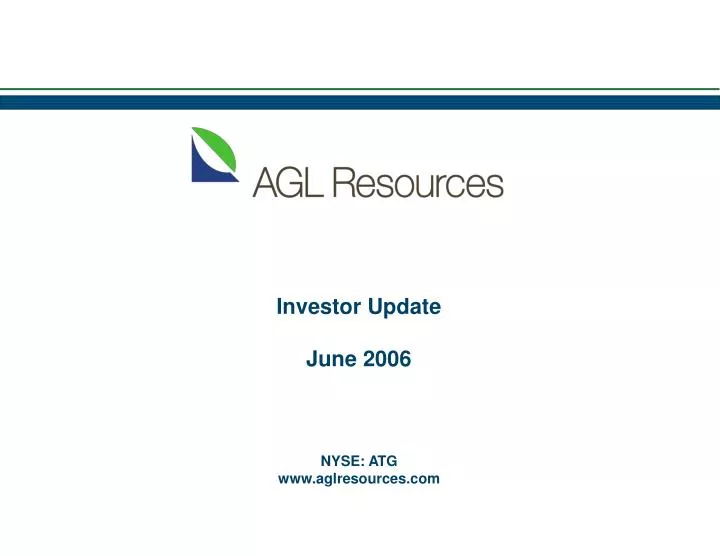 investor update june 2006
