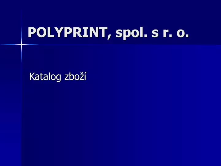 polyprint spol s r o