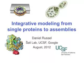 Integrative modeling from single proteins to assemblies