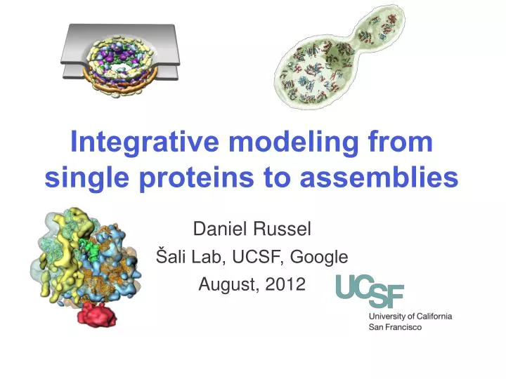 integrative modeling from single proteins to assemblies