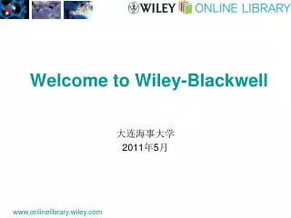 welcome to wiley blackwell