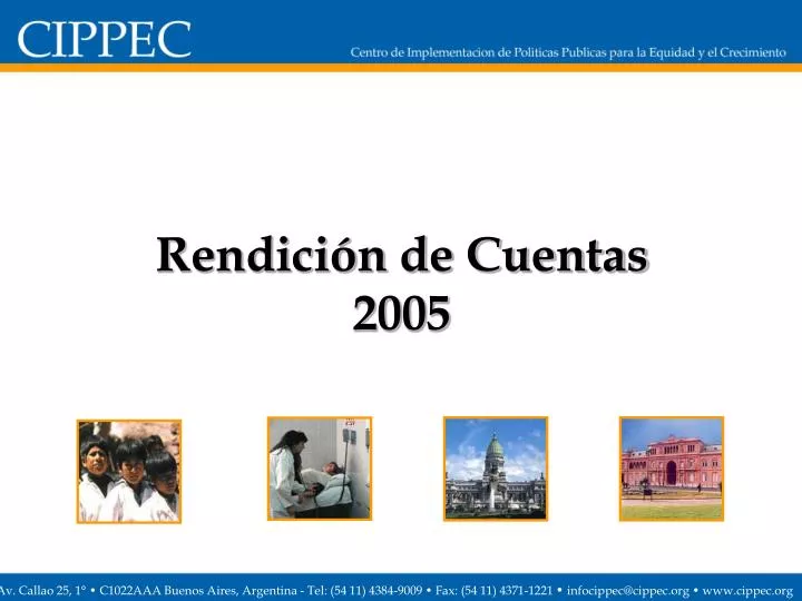 rendici n de cuentas 2005