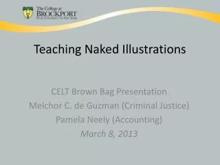 Teaching Naked Illustrations