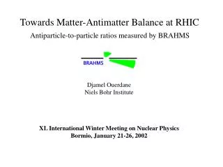 Towards Matter-Antimatter Balance at RHIC