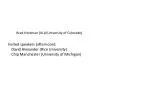 Invited speakers (afternoon): David Alexander (Rice University) - slide 1