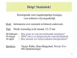 help statistiek