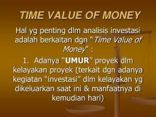 time value of money