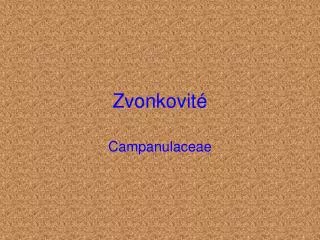 zvonkovit