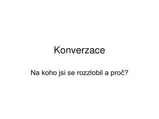konverzace