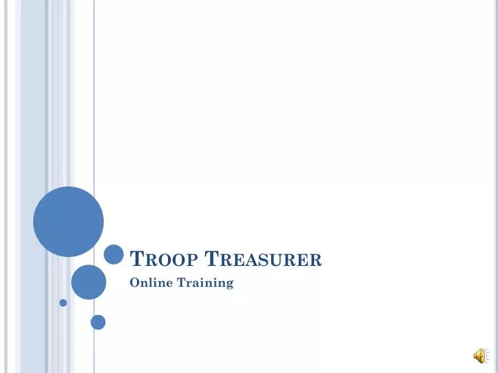 troop treasurer