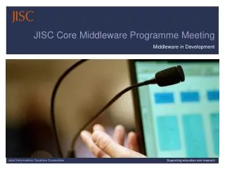 JISC Core Middleware Programme Meeting