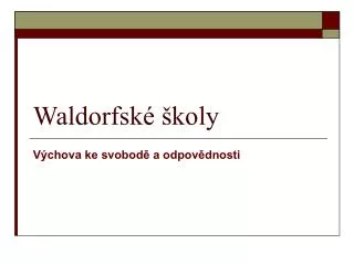 waldorfsk koly