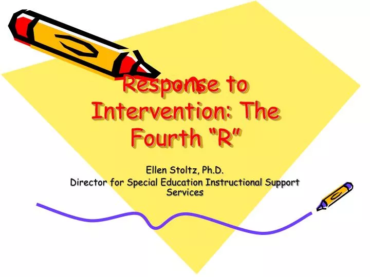 response to intervention the fourth r