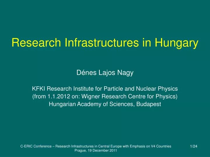 research infrastructures in hungary