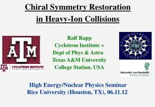 Chiral Symmetry Restoration in Heavy-Ion Collisions