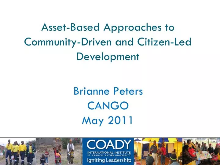 asset based approaches to community driven and citizen led development