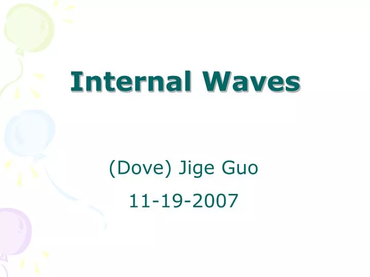 internal waves
