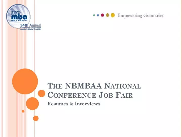 the nbmbaa national conference job fair
