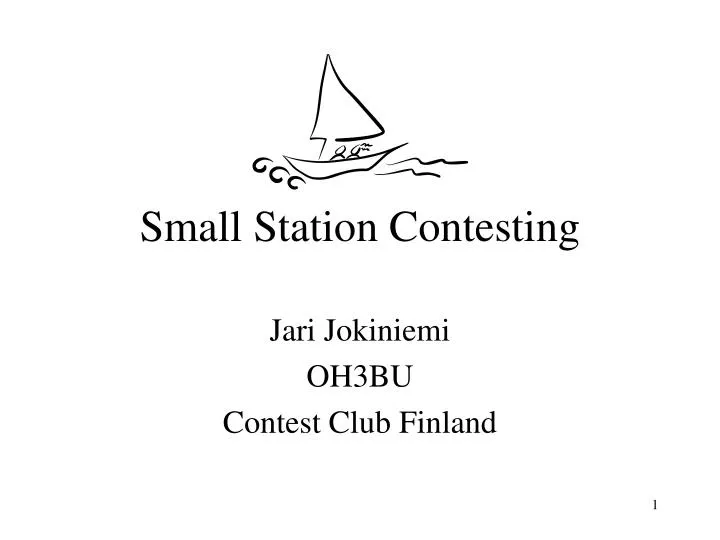 small station contesting