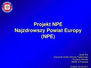 projekt npe najzdrowszy powiat europy npe