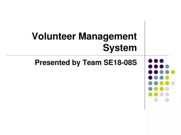 volunteer management system