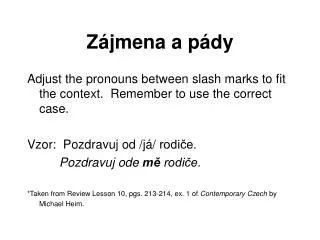 z jmena a p dy
