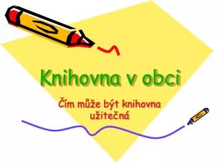 knihovna v obci