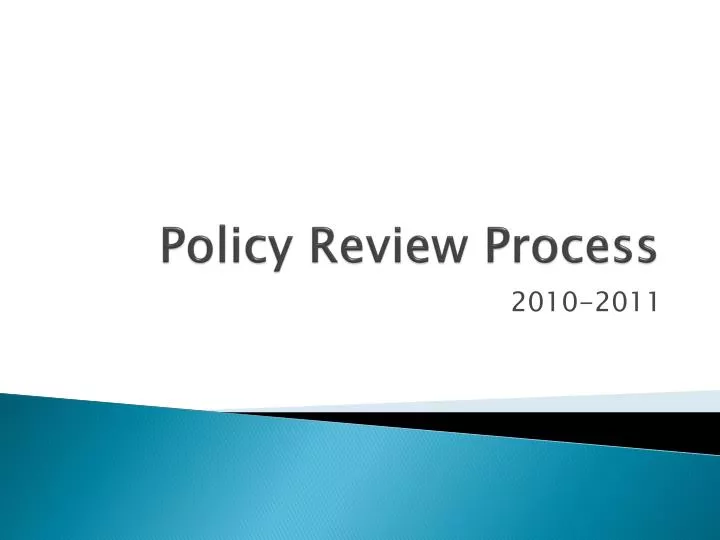 policy review process